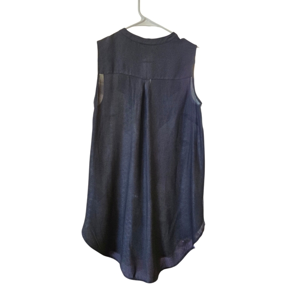 H&M Dark Charcoal Blouse with Metal Clasp - Picture 4 of 6